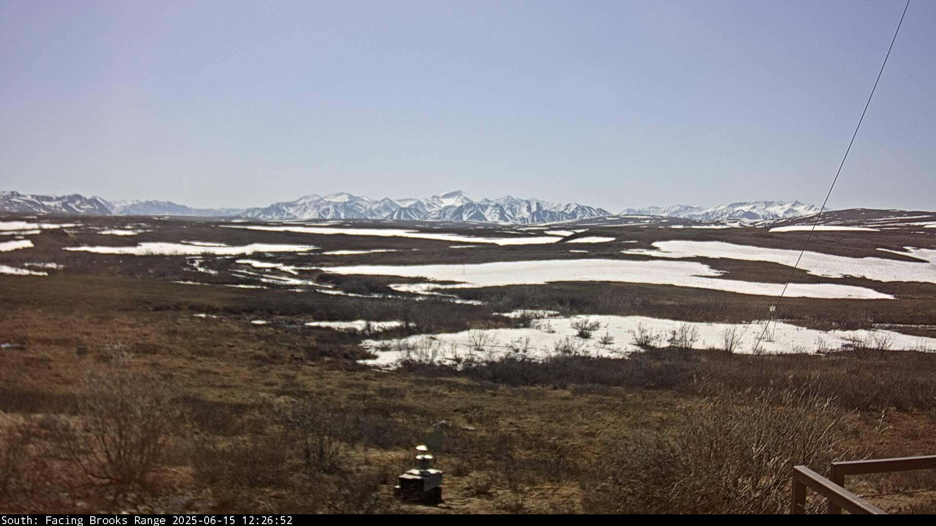 TFS webcam facing the Brooks Range